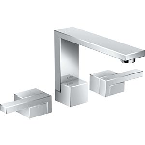 hansgrohe Axor Edge 3-hole basin mixer 46050000 chrome, with push-open waste set, projection 173mm