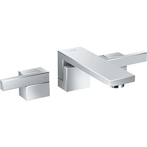 hansgrohe Axor Edge 3-hole basin mixer 46061000 chrome, diamond cut, concealed, wall mounting, projection 190mm