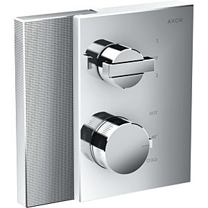 hansgrohe Axor Edge hansgrohe Axor Edge chrome, diamond cut, thermostat, concealed, 2x consumers