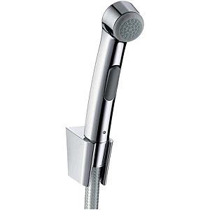 hansgrohe bidette hand shower 32129000 with shower holder and pressure hose 125cm, chrome
