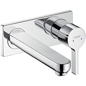 hansgrohe Metris S wash basin wall fitting 31163000 concealed wash basin fitting, spout 225mm, chrome