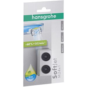 hansgrohe aerator set 13182000 M 24x1, with flow limiter, 5 l/min, chrome