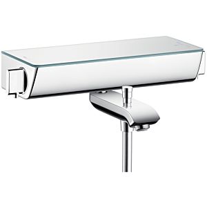 hansgrohe Ecostat Select tub thermostat 13141000 Ecostat, chrome, surface-mounted, with ESG shelf