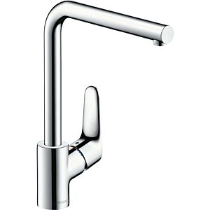 hansgrohe kitchen faucet Focus M41 280 1jet 31817000 chrome, 3-stage swivel L-spout