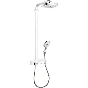 hansgrohe Raindance Select Showerpipe 27126400 E 300 2jet, weiß/chrom,  mit ShowerTablet