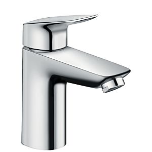 hansgrohe Logis 100 basin mixer 71101000 chrome, height 187 mm, without waste set
