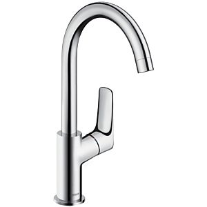 hansgrohe Logis 210 basin mixer 71131000 chrome, height 300 mm, without waste set