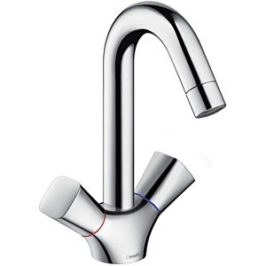 hansgrohe Logis 2-handle basin mixer 71221000 chrome, without waste set
