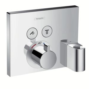 hansgrohe ShowerSelect Fertigmontageset 15765000 UP Thermostat, 2 Verbraucher, chrom