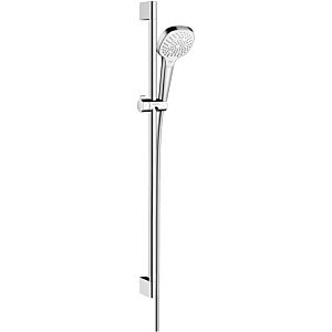 hansgrohe Croma Select E Multi Brause Set 26591400 EcoSmart, weiss chrom, 90 cm Stange Unica Croma