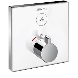 hansgrohe ShowerSelect Brausethermostat 15737400 Unterputz Thermostat, 1 Verbraucher, weiss-chrom
