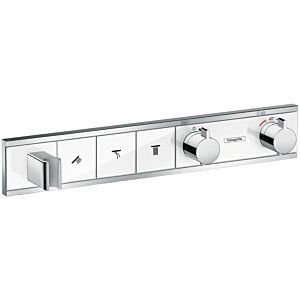 Hansgrohe RainSelect shower thermostat 15356400 chrome-white, for 3 consumers