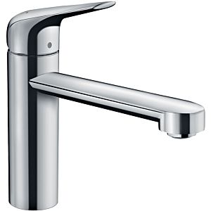 hansgrohe Focus M42 kitchen faucet 120 1jet 71804000 ND, swivel spout 360°, chrome