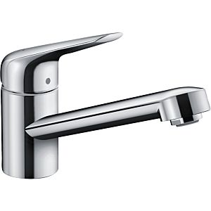 hansgrohe Focus M42 kitchen faucet 100 1jet 71808000 swivel spout 360°, chrome