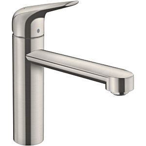 hansgrohe Focus kitchen faucet 71806800 swivel spout 360°, stainless steel look