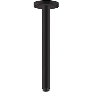hansgrohe S ceiling connection 27389670 300mm, matt black, DN 15, round rose