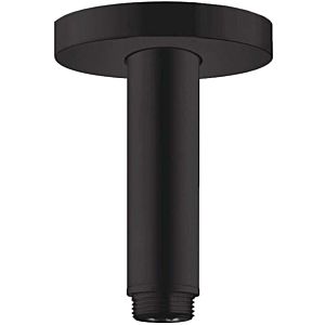 hansgrohe S ceiling connection 27393670 100mm, matt black, DN 15, round rose