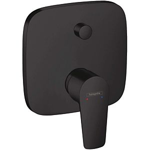 hansgrohe Talis E hansgrohe Talis E concealed single lever bath mixer, with safety combination, matt black