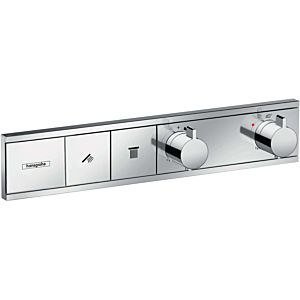 hansgrohe RainSelect thermostat 15380000 chrome, 2x consumers, flush-mounted