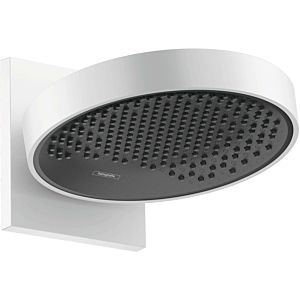 hansgrohe Rainfinity 250 1jet EcoSmart overhead shower 26227700 with wall connection, projection: 273mm, 9 l/min, matt white