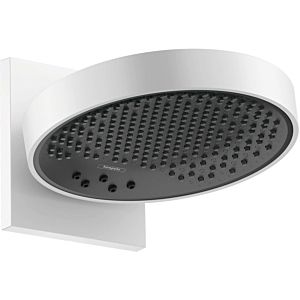 hansgrohe Rainfinity 250 3jet EcoSmart overhead shower 26233700 with wall connection, projection: 273mm, 9 l/min, matt white
