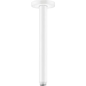hansgrohe S ceiling connection 27389700 300mm, matt white, DN 15, round rose