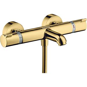 hansgrohe Ecostat hansgrohe Comfort Select Ecostat 13114990 apparent, 2x sorties, saillie 178 mm, optique or poli