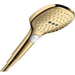 hansgrohe Raindance Select E hand shower 26520990 DN 15, 3jet, shower head Ø 120 mm, polished gold optic