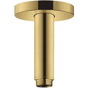 hansgrohe S Deckenanschluss 27393990 100mm, polished gold optic, DN 15, runde Rosette