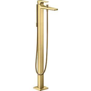hansgrohe Metropol 32532990 single lever bath mixer, floor-standing, projection 235 mm, polished gold optic