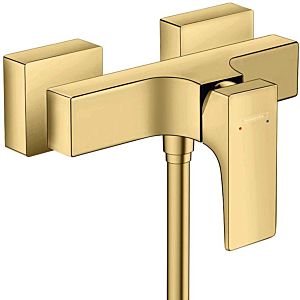 hansgrohe Metropol single lever shower mixer 32560990 exposed, polished gold optic