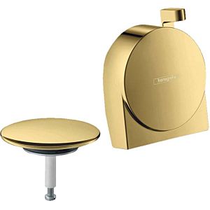 hansgrohe Exafill S trim set 58117990 bath spout, with flood jet, polished gold optic