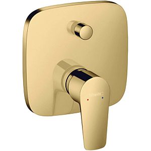 hansgrohe Talis E hansgrohe Talis E concealed single lever bath mixer, with safety combination, polished gold optic