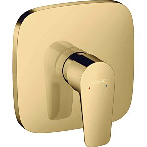 hansgrohe Talis E hansgrohe Talis E concealed single lever shower mixer, polished gold optic