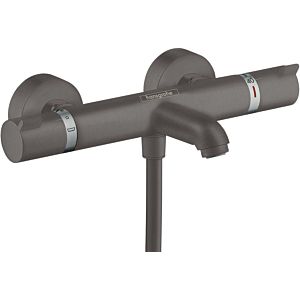 hansgrohe Ecostat hansgrohe Ecostat Comfort 13114340 exposed, 2x consumers, projection 178 mm, brushed black chrome
