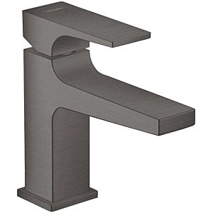 hansgrohe Metropol single lever basin mixer 32500340 projection 127mm, push-open waste set, brushed black