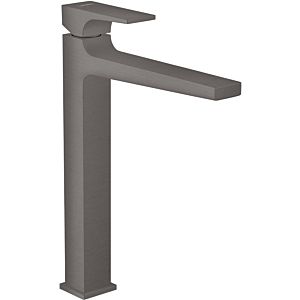 hansgrohe Metropol single lever basin mixer 32512340 projection 204 mm, push-open waste set, brushed black chrome
