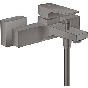 hansgrohe Metropol single lever bath mixer 32540340 exposed, projection 180 mm, brushed black chrome