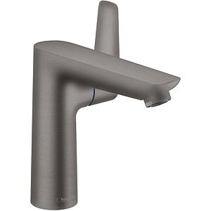 hansgrohe Talis E single lever basin mixer 71754340 with waste set, projection 141 mm, brushed black chrome