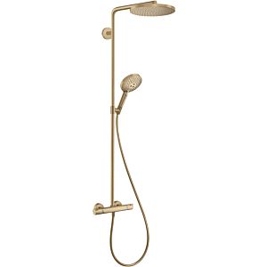 hansgrohe Showerpipe 27633140 1jet, with thermostat, brushed bronze