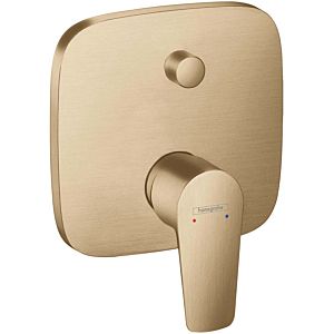 hansgrohe Talis E hansgrohe Talis E concealed single lever bath mixer, with safety combination, brushed bronze