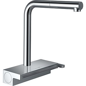 hansgrohe Aquno Select M81 kitchen mixer 73830000 chrome, with pull-out spray, 2jet, sBox