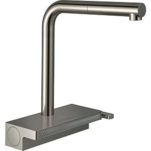 hansgrohe Aquno Select M81 kitchen mixer Stainless Steel match0 Stainless Steel , with pull-out spray, 2jet