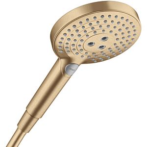 hansgrohe Raindance Select S hand shower 26530140 DN 15, 3jet, shower head Ø 125 mm, brushed bronze