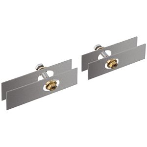 hansgrohe Axor mounting set 42841000 for two-sided glass installation, chrome