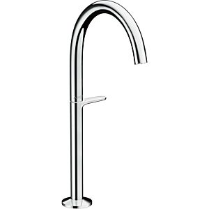 hansgrohe Axor One basin mixer 48030000 projection 165mm, for wash bowls, with push-open waste set, chrome
