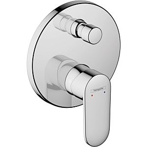 Vernis Blend hansgrohe concealed bath mixer, with integrated safety combination, chrome