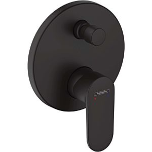 Vernis Blend hansgrohe concealed bath mixer, with integrated safety combination, matt black