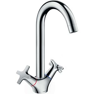 hansgrohe Logis two-handle sink mixer 71283000 1jet, chrome