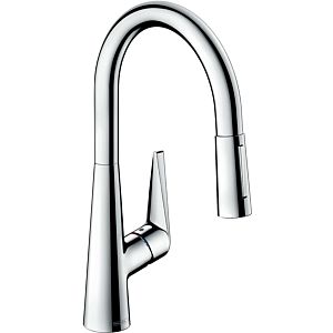 hansgrohe Talis single-lever sink mixer 72817000 with pull-out spray, 2jet, 4.7 l/min, chrome